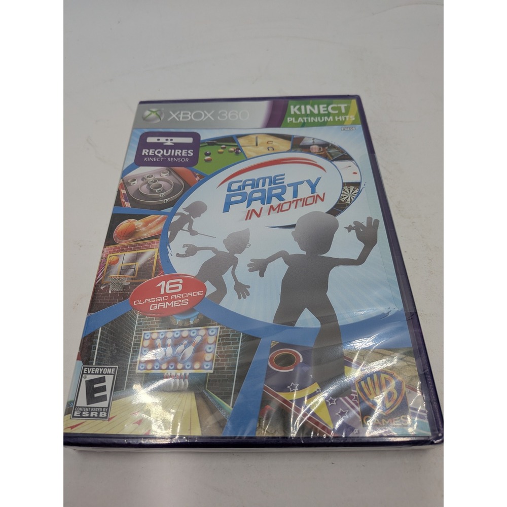 Game Party In Motion Xbox 360 Kinect Platinum Hits New Sealed Arcade Games